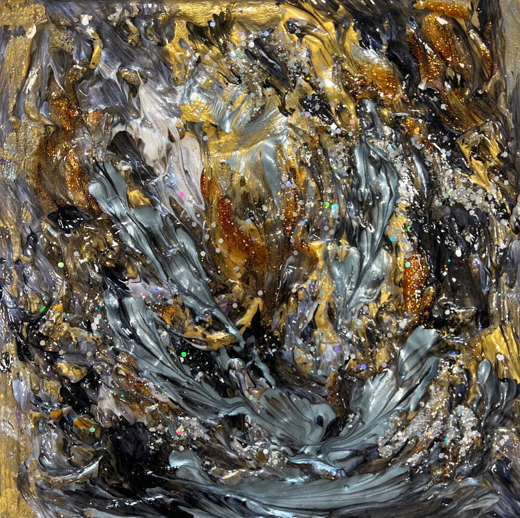 Tableau Abstrait Gold