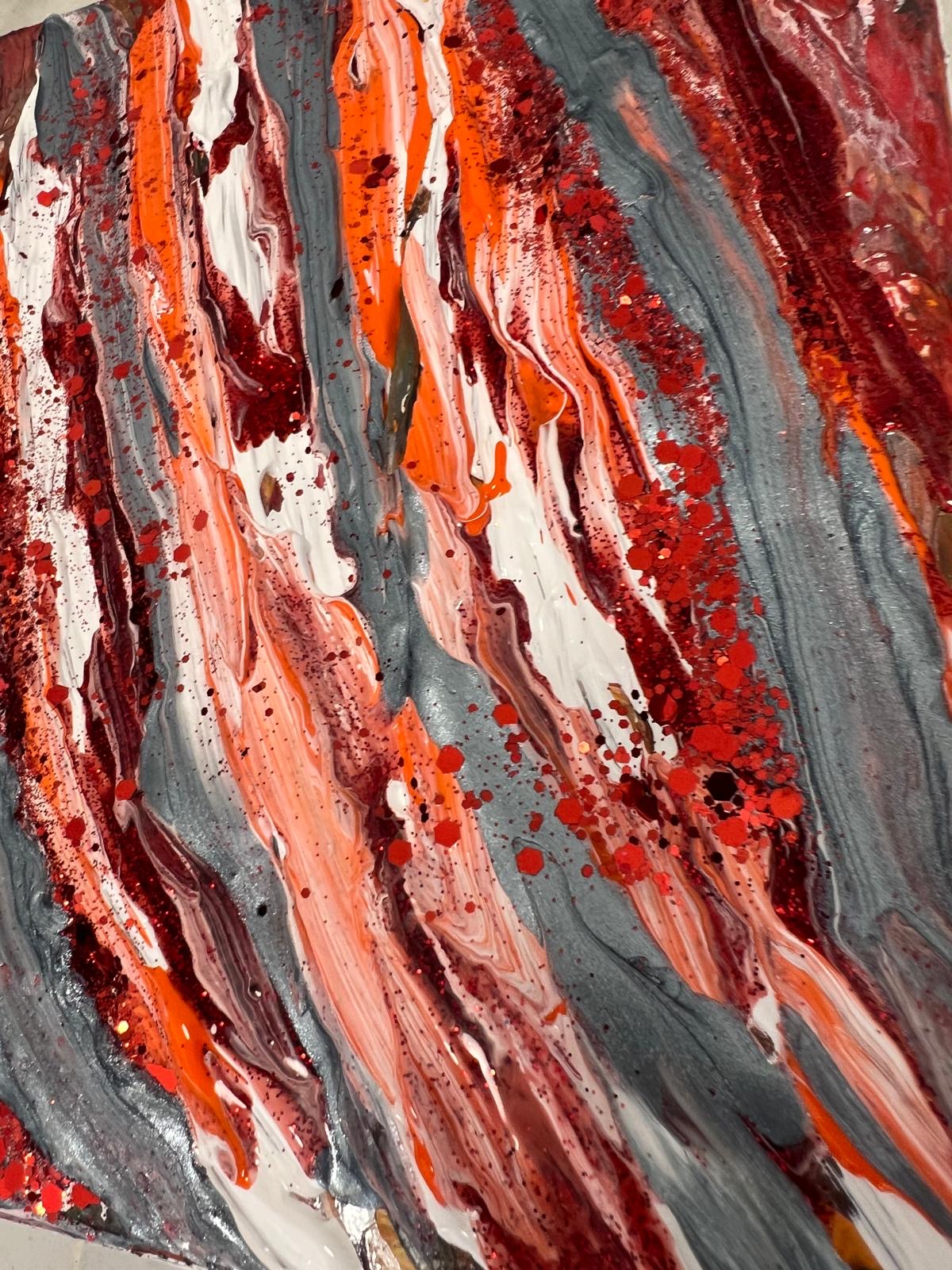 Tableau Abstrait rouge