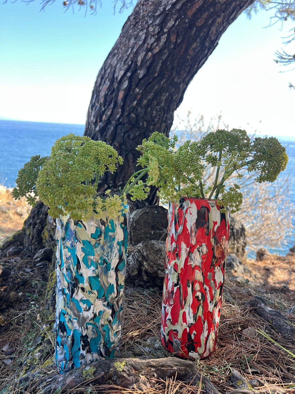 Vase décoratif Antibes Bleu
