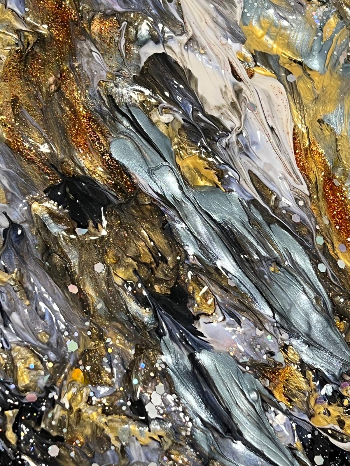 Tableau Abstrait Gold