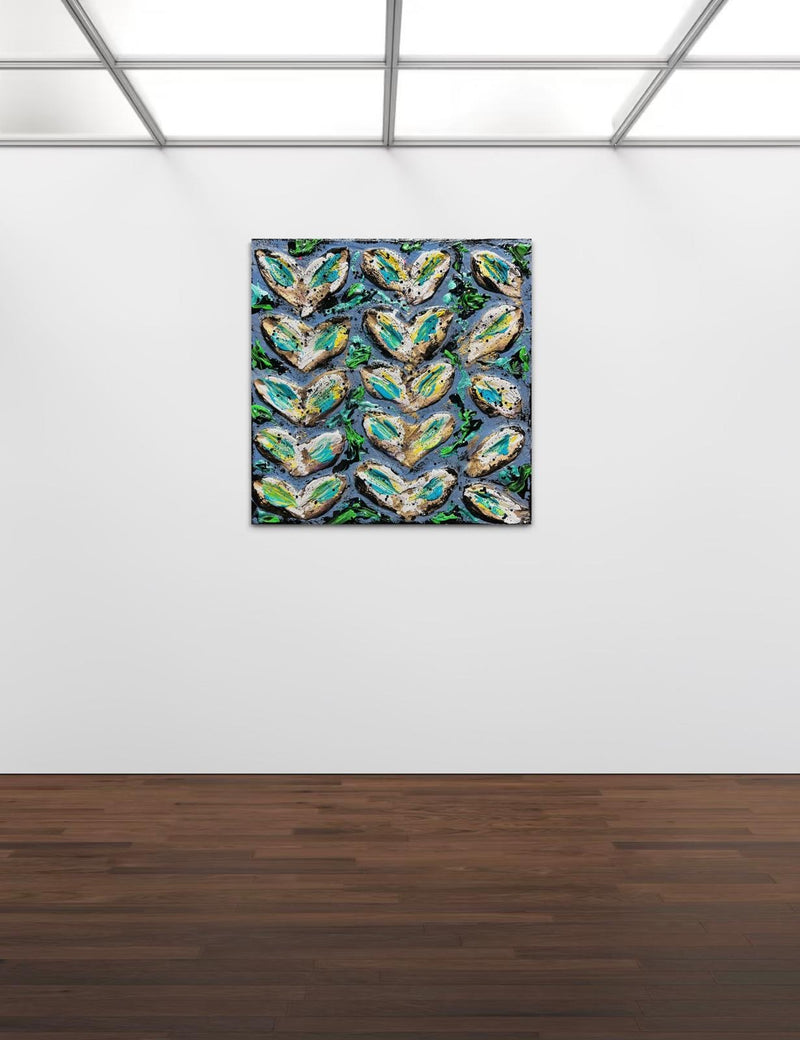 Tableau Abstrait Vert