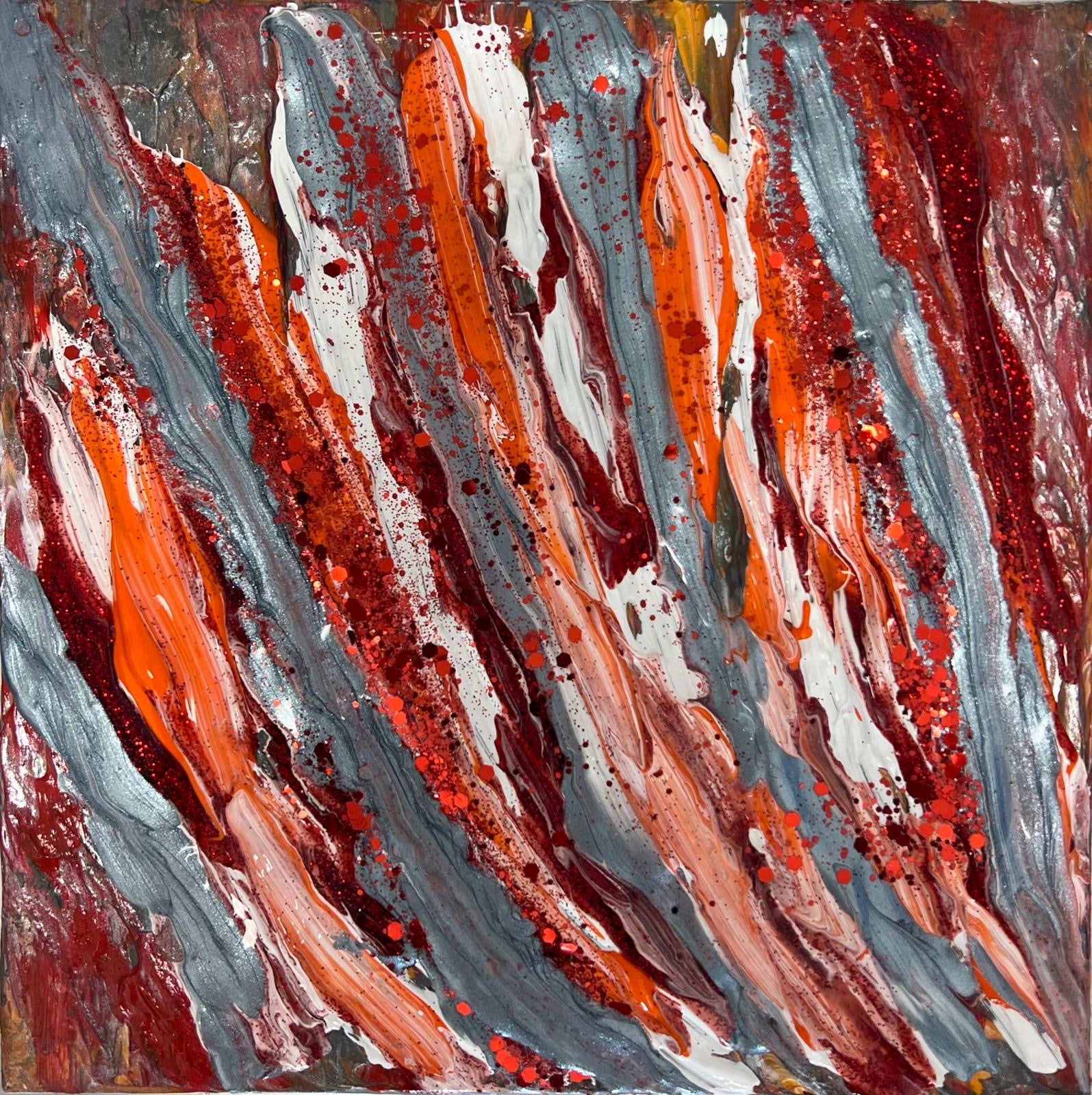 Tableau Abstrait rouge