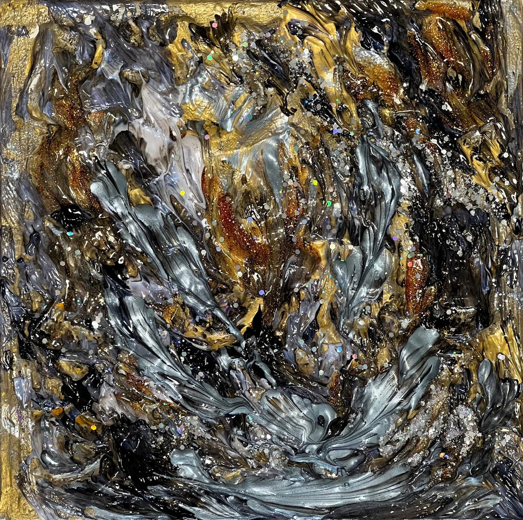 Tableau Abstrait Gold