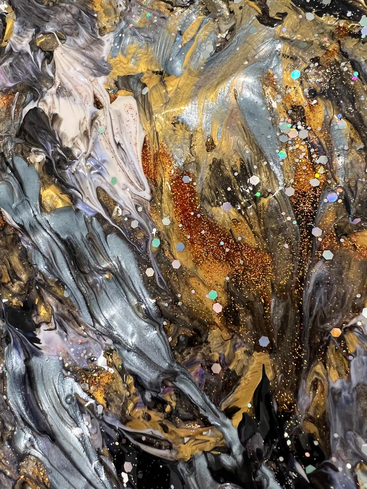 Tableau Abstrait Gold